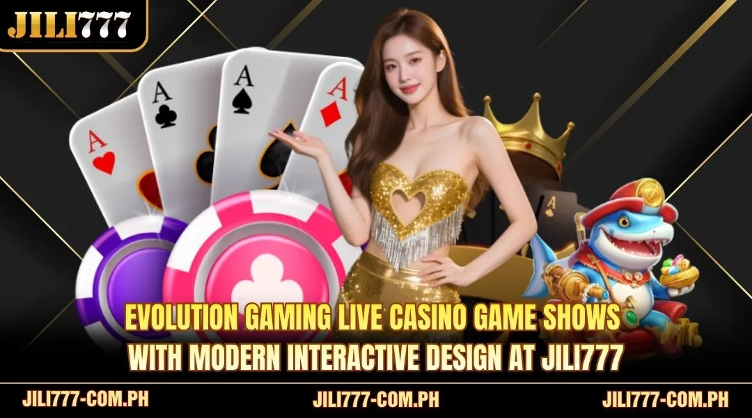 Evolution Gaming live casino game shows with modern interactive design
