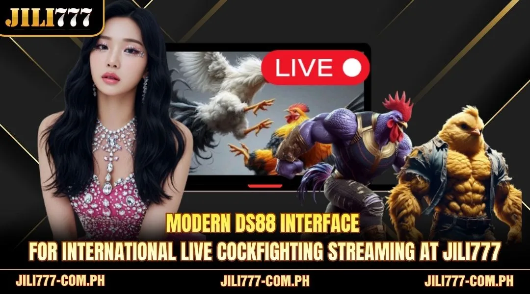 Modern DS88 interface for international live cockfighting streaming
