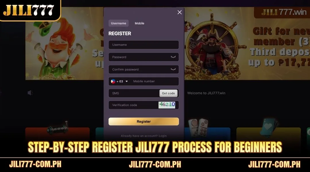 Step-by-step Register JILI777 process for beginners