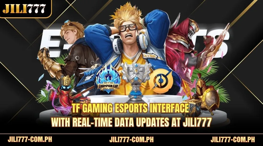 TF Gaming Esports interface with real-time data updates